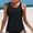 #01 Black, variant on Fnochy High Neck Tankini Top Backless Bathing Suit Tops for Women Swimsuit Top Key Hole Swim Top Only