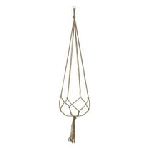 JeashCHAT 1 Pc Macrame Plant Hanger Hanging Planter Basket Indoor Outdoor Boho Decor Patio Garden , Ivory