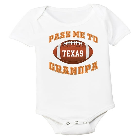 Future Tailgater Pass Me to GrandPa Baby Bodysuit for Texas Fans