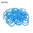 thumbnail image 3 of Uxcell 1.8" OD 1.4" ID Loose Leaf Rings Binder Ring Plastic O Rings for Book Scrapbook, Blue 50 Pack, 3 of 6