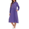 thumbnail image 1 of Vestido suelto de mujer con bolsillos Manga larga Vestido vintage de talla grande MABOTO Vestido, 1 of 7