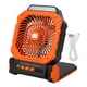 thumbnail image 2 of Ventilador Solar Para Acampar, 4 Velocidades, 3 Modos De Luz LED, Ventilador Con Energía Solar De 7800 MAh, Funciona Con Pilas Para Pescar, 2 of 7
