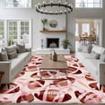 thumbnail image 5 of Area Rug 72×108in, Rugby Football Pink Bow Floor Carpet Living Room Rug, Sports Lover Non-Slip Welcome Mat Indoor Rugs for Bedroom Dining Room, 5 of 9