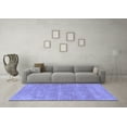 thumbnail image 3 of Ahgly Company Indoor Square Abstract Blue Modern Area Rugs, 3' Square, 3 of 4