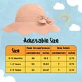 thumbnail image 3 of Protective Baby Bucket Sun Hat With UPF 50+ Protection Adjustable Infant Summer Beach Hats For Boy & Girl Breathable Toddler Swim Pool Play Sunhat With Wide Brim 0-12 Months Peach XS, 48 CM, 3 of 5