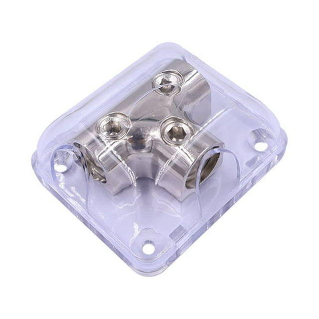 QualitChoice 1 In 2 Powering Ground Distributor Professional Wire Protective Gear Grounding Tap Car Audio for Amplifier Power Blocks 1 In 2 Out Way Type 1Set