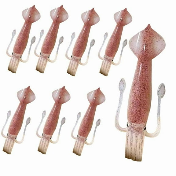 Squid Shape Forks, 8-Pack 4.5 Inch Creative Plastic Utensils for Parties, Picnics