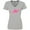 AC-Heather Grey, variant on Inktastic Pink Dinosaur Women's V-Neck T-Shirt