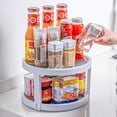 thumbnail image 2 of Estante de almacenamiento giratorio multifuncional para cocina, caja de almacenamiento giratoria para condimentos, estante de escritorio para rellenar cosméticos para sala de estar, 2 of 6