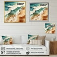 thumbnail image 4 of Designart "Coastal Bird s-eye Perspective" Nautical & Beach Floater Framed Canvas Wall Art, 4 of 7