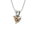 thumbnail image 2 of 0.5 ct heart cut Yellow Moissanite 14k white hypoallergenic Solid gold Designer Everyday Affordable Dainty Necklace Pendant + 16" hypoallergenic Solid gold chain, 2 of 6
