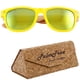 thumbnail image 1 of Lente Modernos de Colores Free Spirit Yellow UV400 Policarbonato Polipropileno Madera de Bambú, 1 of 1