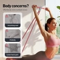 thumbnail image 3 of Pedal Resistance Bands with Handles, 4 Tube Foot Pedal Exercise Band for Sit-Ups, Stretching, Arm, Waist & Leg Home Workouts, 3 of 7