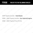 thumbnail image 2 of Max Advanced Brakes - Brake Kit for 2019 Toyota Corolla Hatchback 2020 2021 Toyota Corolla Exc Hybrid Front Replacement Geomet Coated Disc Brake Rotors and Ceramic Brake Pads, 2 of 9