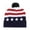 Black, variant on Warm Winter Thermal Fleece Lined Knitted USA Flag Beanie with Ear Protection for Men