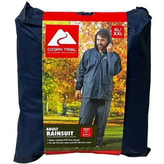 Ozark Trail Water Resistant Hooded Rain Suit Unisex XL/XXL