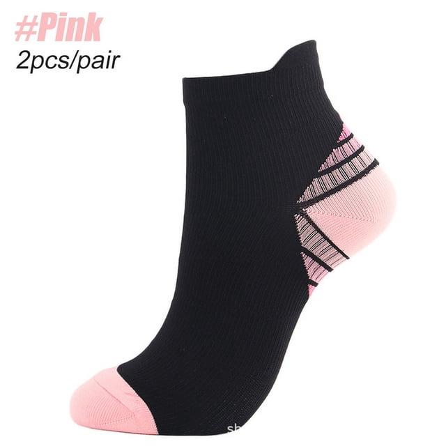 LNGOOR MTATMT 1Pair Compression Sock Low Cut Socks Men & Women - Ankle Compression Running Socks with Arch Support