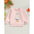thumbnail image 2 of Meihuid Kids Baby Girl Sweatshirt Halloween Ghost Print Round Neck Pullovers, 2 of 9