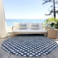 thumbnail image 6 of Addison Rugs Chantille Indoor/Outdoor Transitional Geometric Blue Washable Round Rug, 8' x 8', 6 of 6