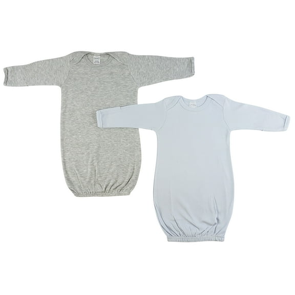 Bambini Boy Newborn Baby 2 Piece Gown Set