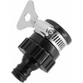 thumbnail image 4 of Adaptador de grifo universal para grifo de jardín y manguera de agua, conexión de manguera de riego para grifo monomando Fonepro negro, 4 of 5