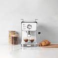 thumbnail image 3 of Open Box Haden Barista Brew Espresso Coffee Machine w/Froth Function, Ivory & Copper, 3 of 7
