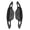 Black, variant on Car Modification Aluminium Shifter Paddle Steering Wheel Shifter Paddlers Extension For Vehicle