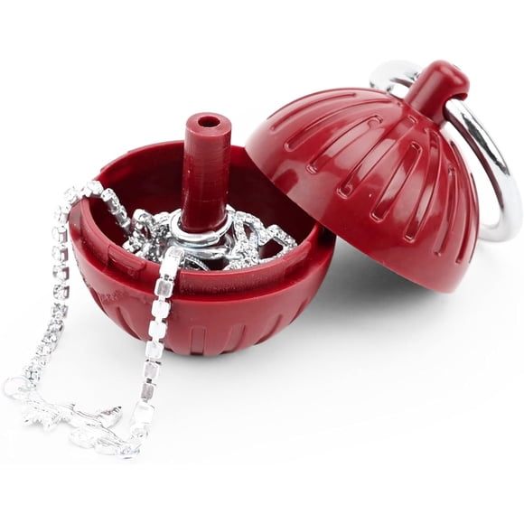 Travel Ring Box Portable Jewelry Box Keychain Travel Jewelry Holder Small Ring Organizer Box Waterproof Jewelry Box for Outdoor Hanging Bag