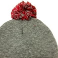 thumbnail image 6 of Couver Unisex 12 inch Knit Acrylic Warm Winter Beanie Hat with Pom Pom (White/Red) , 1 Piece, 6 of 11