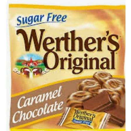 Werther's Original Sugar-Free Caramel Chocolate Hard Candies, 4 Pk, 1.46 Oz