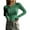 Green, variant on Womens V Neck Henley Top Long Sleeve Ribbed Knit Slim Fit Button Front Casual Tee