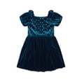 thumbnail image 2 of Kensie Girl Velvet Rhinestone Evergreen Dress, Sizes 4-16, 2 of 5