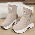 thumbnail image 6 of BJUTIR Womens Snow Boots Warm Thermal Heel Slipon Shoes Casual Snow Boots Breathable Winter Wedges Boots, 6 of 9