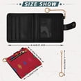thumbnail image 3 of Small Wallet For Women Bifold Leather Pocket Coin Credit Card Holder With RFID Blocking Pattern with Stars, 3 of 6