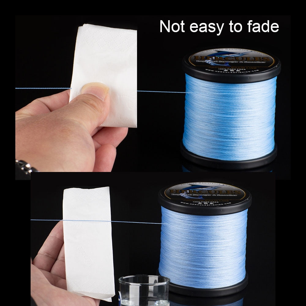 HERCULES Braided Fishing Line, Not Fade, 1094 Yards PE Lines, 4 Strands Multifilament Fish Line, 100lb Test for Saltwater and Freshwater, Abrasion Resistant, Brown, 100lb, 1000m