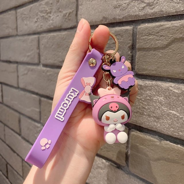 Spot Sanrio Cartoon Merlot Doll Key Chain Cute Yugui Dog Car Key Pendant Keychain