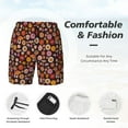 thumbnail image 3 of Fotbe 70s Groovy Hippie Retro Traje de Baño para Hombre – Shorts de Natación de Secado Rápido con Forro y Bolsillos-Medium, 3 of 6