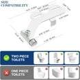 thumbnail image 2 of ANNWA Non-Electric Bidet Attachment for Toilet Seat, Daul Clean Nozzles 3 Modes Adjustable Water Pressure  Ultra-Slim Bidet Toilet Seat Attachment with Pressure Controls Feminine/Posterior Wash(TT17N, 2 of 9