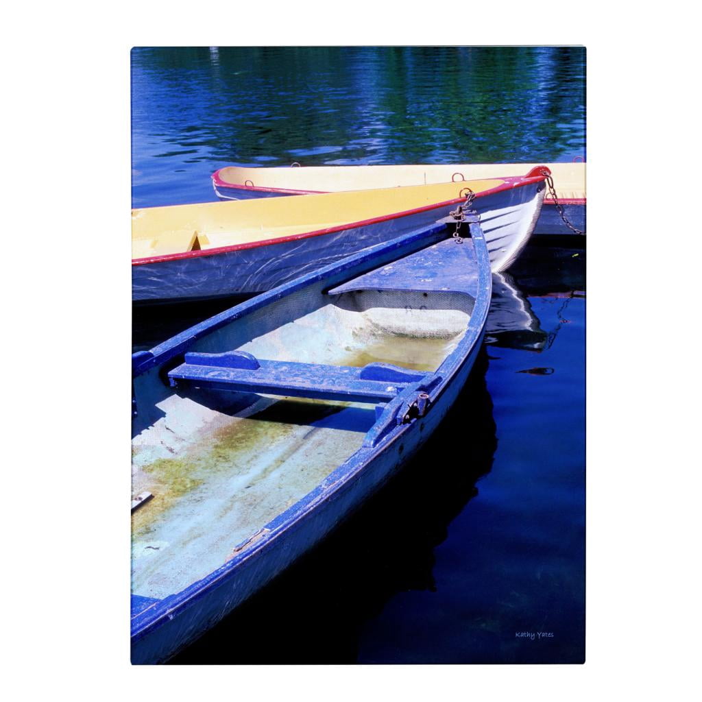 Trademark Fine Art 'Bois de Boulogne Boats' Canvas Art by Kathy Yates