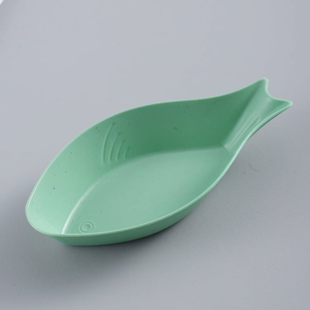 Granjero Gordo 4 tazones pequeños para salsa, plato de acompañamiento, tazón pequeño para salsa de sushi, tazón pequeño de paja de trigo para verduras, hoja verde