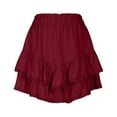 thumbnail image 2 of Womens Lace Mini Skirts Waisted Skorts Elegant A-Line Flared Pleated Skirts Party Dress High Ruffled Skort Style Ruffle Dancing Party Going Out Skirt, 2 of 5