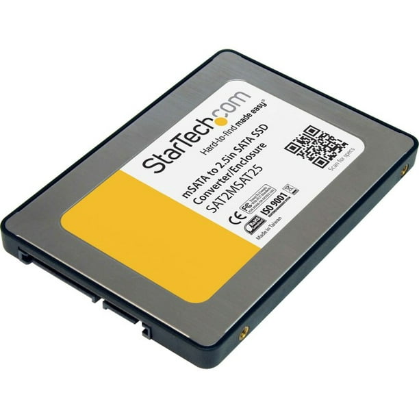 StarTech.com 2.5" SATA to Mini SATA SSD Adapter Enclosure - Walmart.com