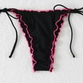 thumbnail image 6 of JoveMarine Women's Casual Two Piece Swimsuit Bikini Set Summer Beach Bathing Suit Vacation Swimwear Bathing Suit For Womens Swimsuits Black L, 6 of 8