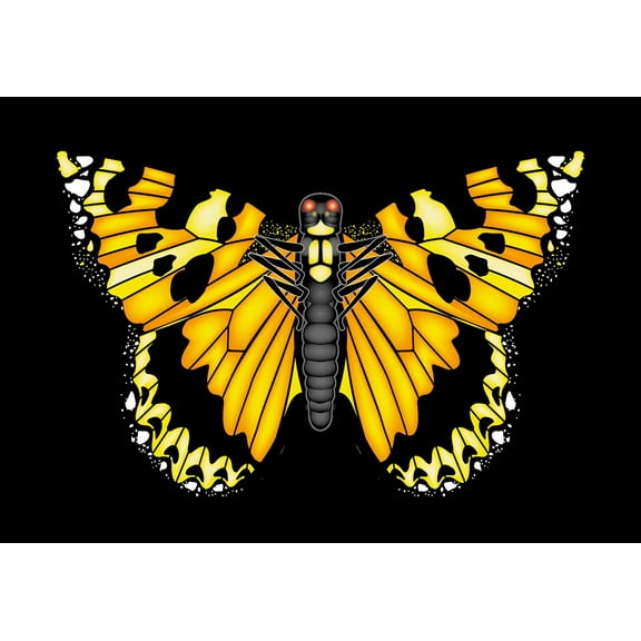 X Kites Poly Butterfly Kite Yellow