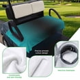 thumbnail image 5 of Golf Cart Seat Covers for 2 Seater,Teal Black Ombre Microfiber Cart Seat Towel Blanket,Gradient Contemporary Abstract Art Absorbent Breathable Non Slip Bench Seats Protector for Golf Course 51"x31", 5 of 9