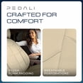 thumbnail image 5 of Pedali Strada Vegan Leather Seat Covers with Headrest Covers, 2-Piece, Tan, Airbag Compatible, Extra Padding for Most Cars, SUVs and Crossovers, 5 of 8