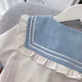 thumbnail image 5 of Girls Skirt Student JK Suit Korean Version Short-sleeved Summer Dress Girl Sweet Shirt College Style Pleated Skirt Two-piece Set, 5 of 6