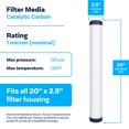 thumbnail image 3 of SpiroPure SP-CC1-20 20x2.5 Catalytic Carbon Water Filter Cartridge (Case of 6), 3 of 10