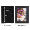 thumbnail image 5 of Grooved 3.5 in. x 5 in. Black Picture Frame (Set of 2), 5 of 8