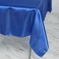 BalsaCircle 60" x 60" Royal Blue Square Satin Table Overlays Wedding ...